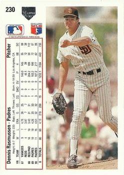 Dennis Rasmussen  baseball card collectible - Main Image 2