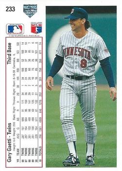Gary Gaetti  baseball card collectible - Main Image 2