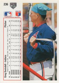 Greg Swindell  baseball card collectible - Main Image 2