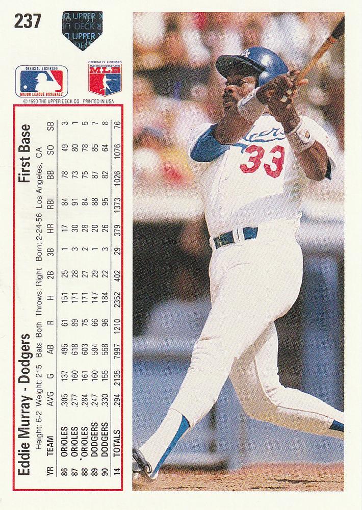 Eddie Murray  baseball card collectible - Main Image 2
