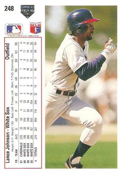 Lance Johnson  baseball card collectible - Main Image 2