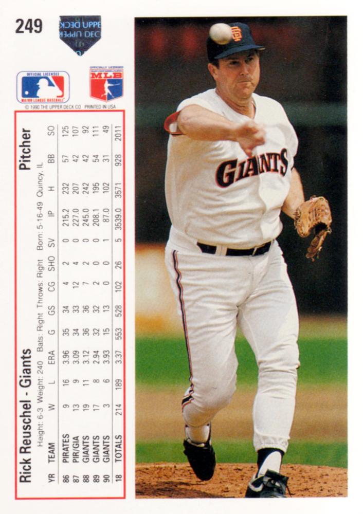 Rick Reuschel  baseball card collectible - Main Image 2