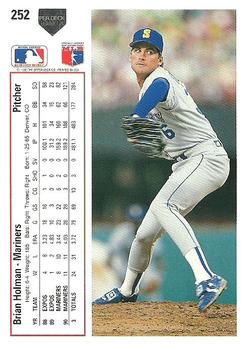 Brian Holman  baseball card collectible - Main Image 2