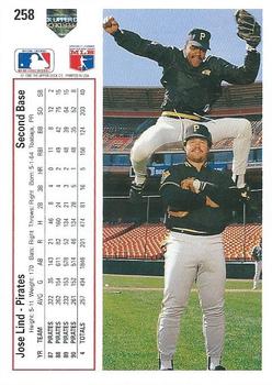 Jose Lind  baseball card collectible - Main Image 2