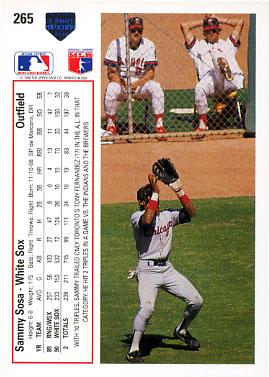 Sammy Sosa  baseball card collectible - Main Image 2