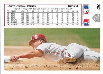 Lenny Dykstra  baseball card collectible - Main Image 2