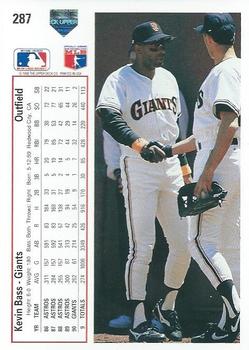 Kevin Bass  baseball card collectible - Main Image 2