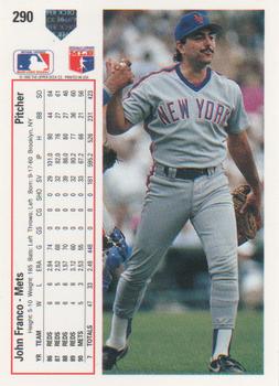 John Franco  baseball card collectible - Main Image 2