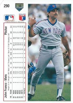 John Franco  baseball card collectible - Main Image 2