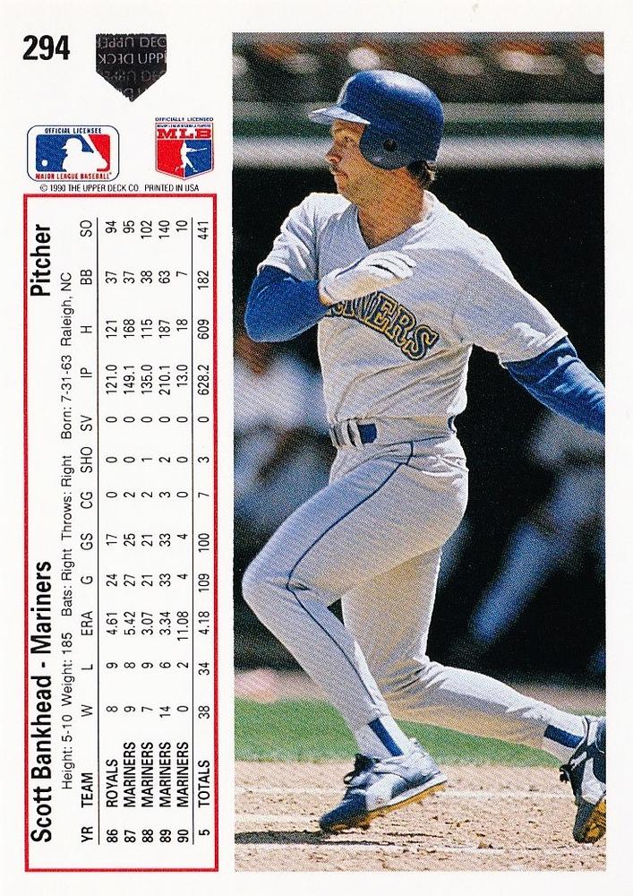 Scott Bankhead  baseball card collectible - Main Image 2