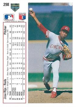 Jose Rijo  baseball card collectible - Main Image 2
