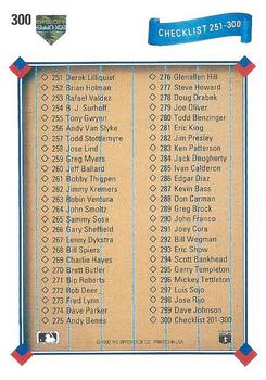 Checklist: 201-300  baseball card collectible - Main Image 2