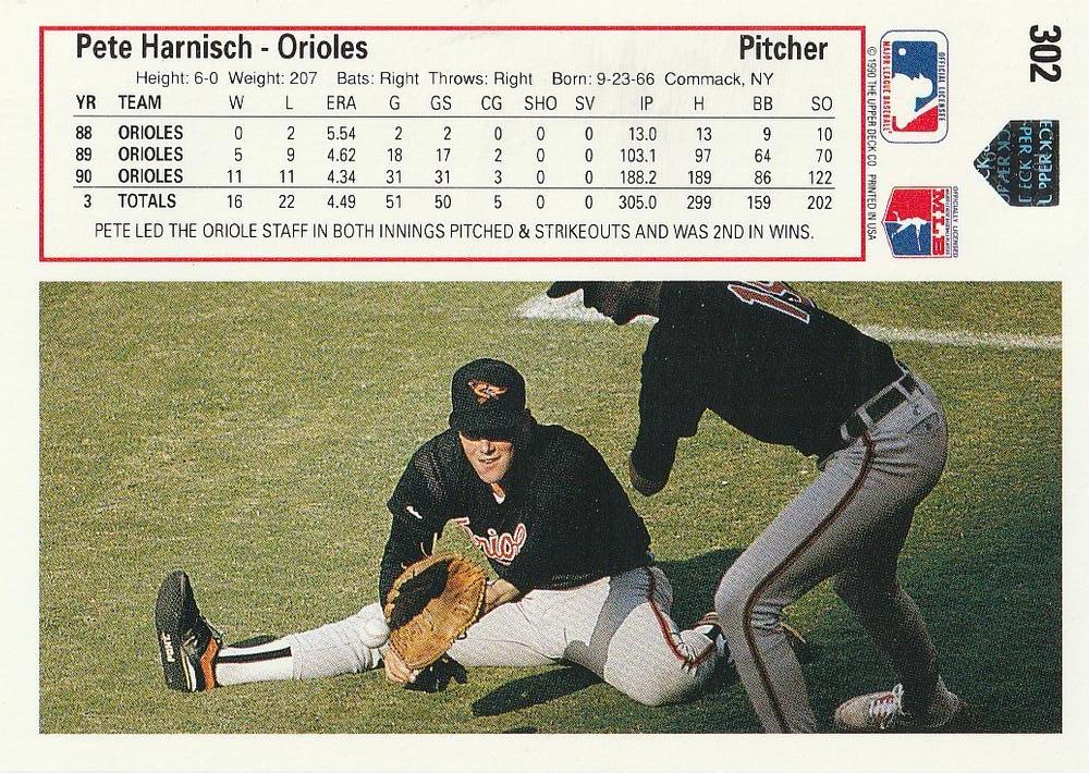 Pete Harnisch  baseball card collectible - Main Image 2