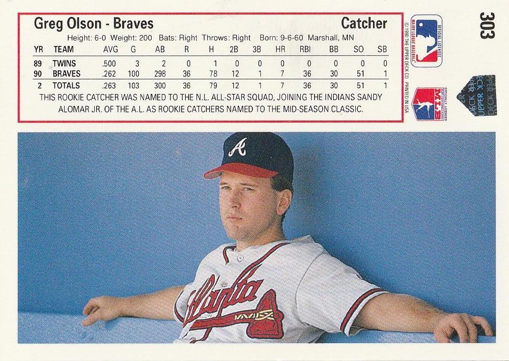 Greg Olson  baseball card collectible - Main Image 2