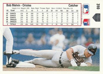 Bob Melvin  baseball card collectible - Main Image 2