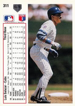 Luis Salazar  baseball card collectible - Main Image 2