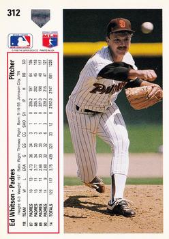 Ed Whitson  baseball card collectible - Main Image 2