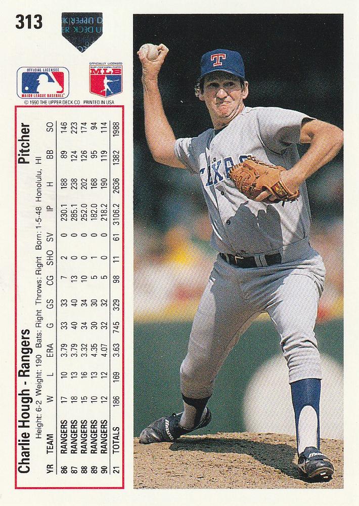 Charlie Hough  baseball card collectible - Main Image 2