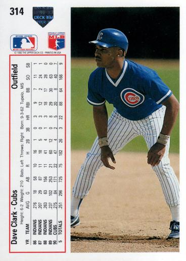 Dave Clark  baseball card collectible - Main Image 2
