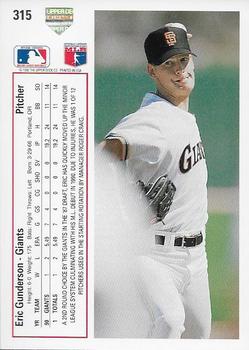 Eric Gunderson  baseball card collectible - Main Image 2