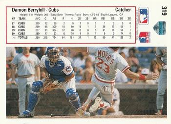 Damon Berryhill  baseball card collectible - Main Image 2