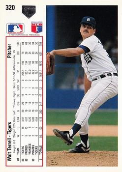 Walt Terrell  baseball card collectible - Main Image 2