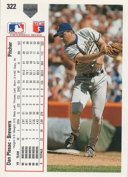 Dan Plesac  baseball card collectible - Main Image 2