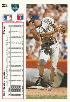 Dan Plesac  baseball card collectible - Main Image 2