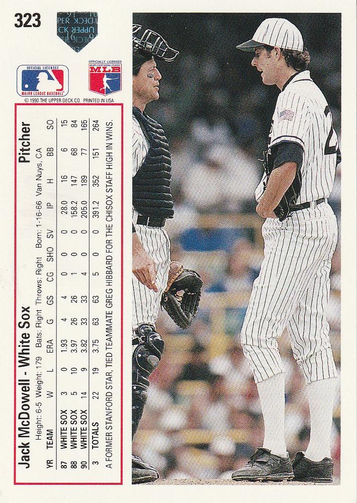 Jack McDowell  baseball card collectible - Main Image 2