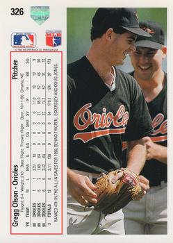 Gregg Olson  baseball card collectible - Main Image 2