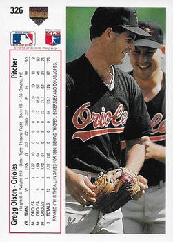 Gregg Olson  baseball card collectible - Main Image 2