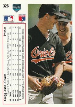 Gregg Olson  baseball card collectible - Main Image 2