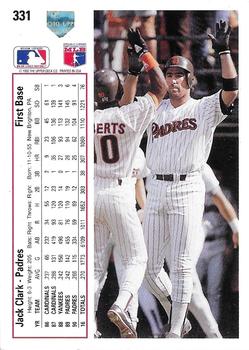 Jack Clark  baseball card collectible - Main Image 2