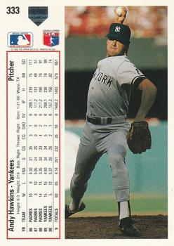 Andy Hawkins  baseball card collectible - Main Image 2