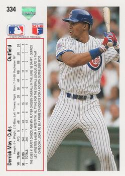 Derrick May  baseball card collectible - Main Image 2