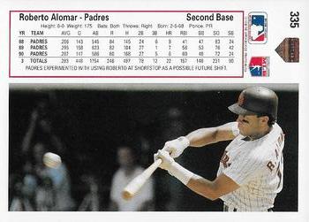 Roberto Alomar  baseball card collectible - Main Image 2