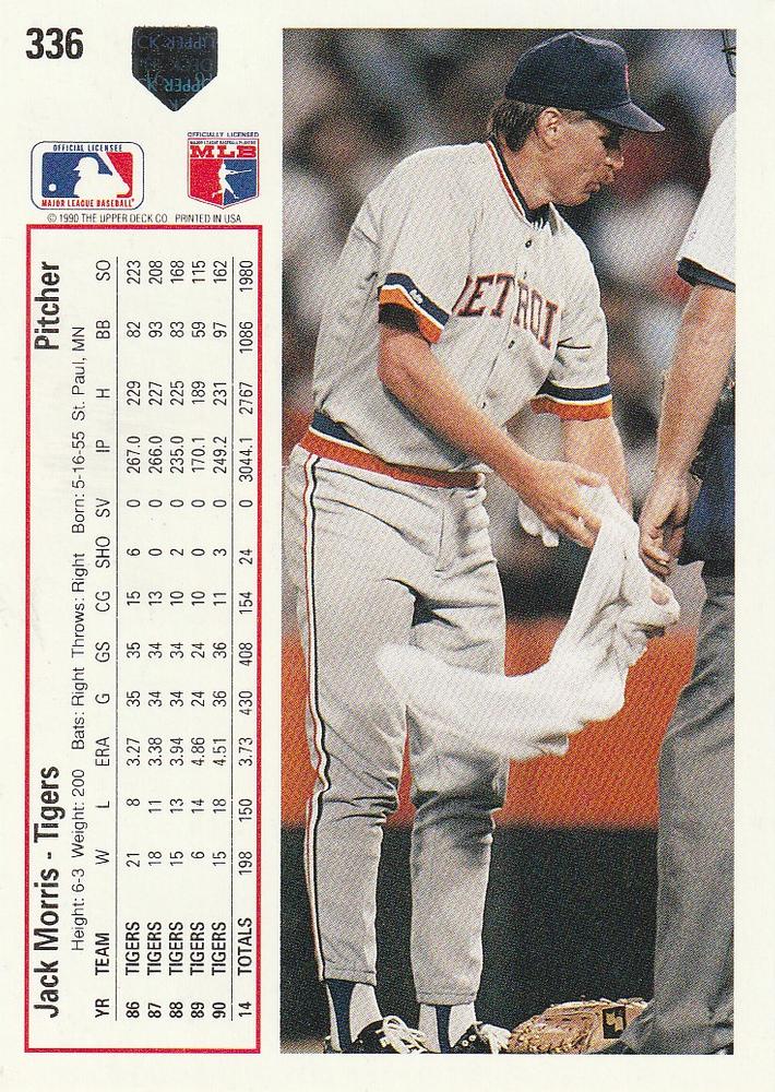 Jack Morris  baseball card collectible - Main Image 2