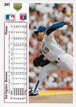 Ted Higuera  baseball card collectible - Main Image 2