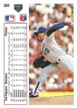 Ted Higuera  baseball card collectible - Main Image 2