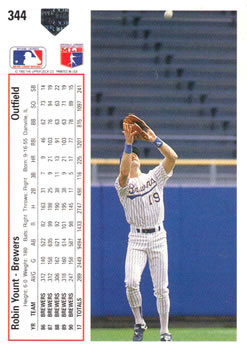 Robin Yount  baseball card collectible - Main Image 2