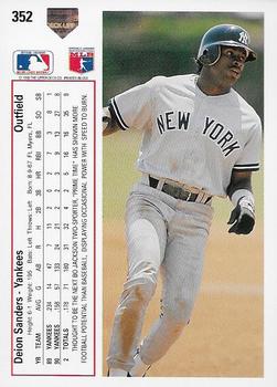 Deion Sanders  baseball card collectible - Main Image 2