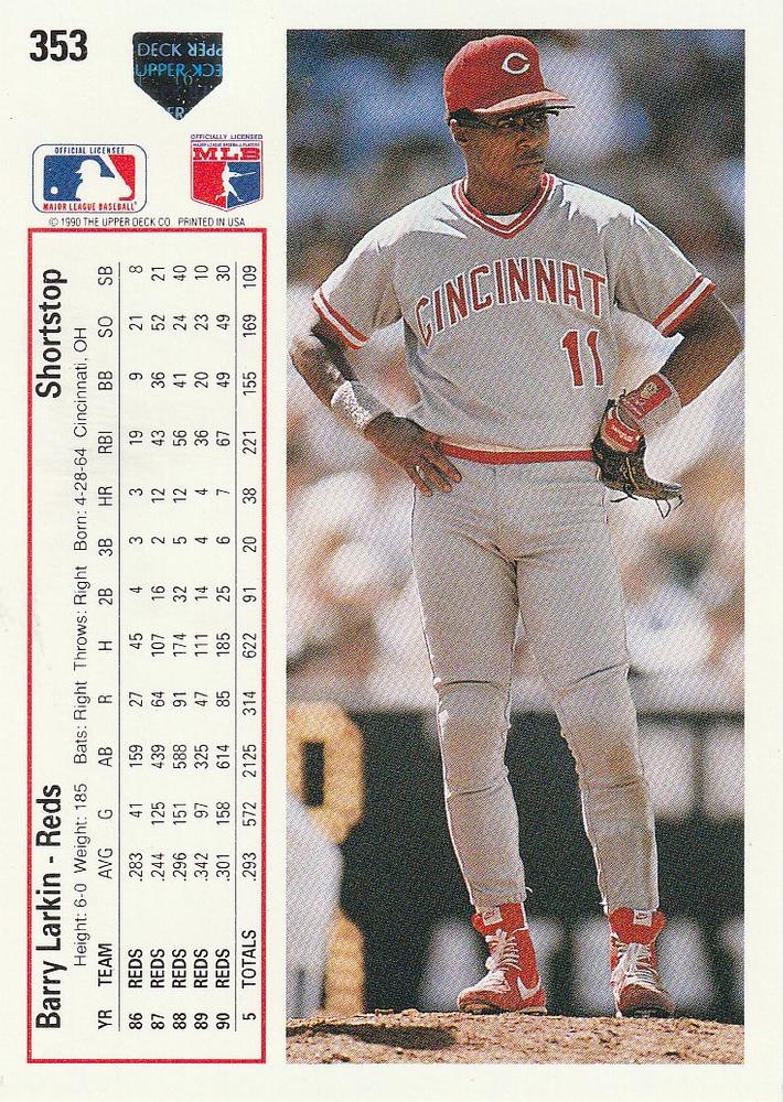 Barry Larkin  baseball card collectible - Main Image 2