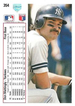 Don Mattingly  baseball card collectible - Main Image 2