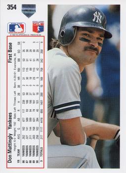 Don Mattingly  baseball card collectible - Main Image 2