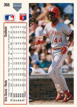Eric Davis  baseball card collectible - Main Image 2