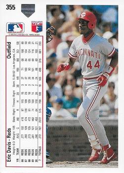 Eric Davis  baseball card collectible - Main Image 2