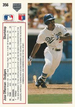 Jose Offerman  baseball card collectible - Main Image 2