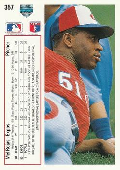 Mel Rojas  baseball card collectible - Main Image 2