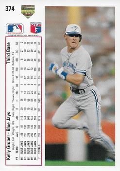 Kelly Gruber  baseball card collectible - Main Image 2