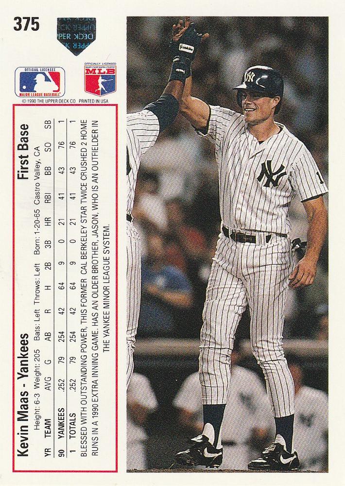 Kevin Maas  baseball card collectible - Main Image 2